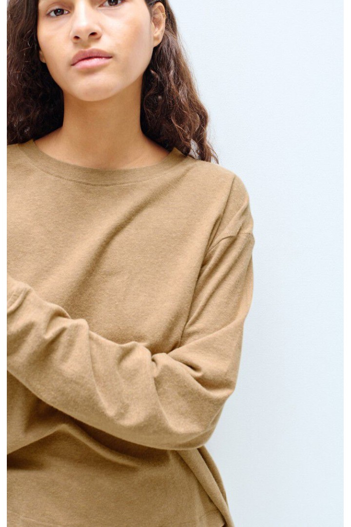 Ypawood women's t-shirt MELANGE MACCHIATO
