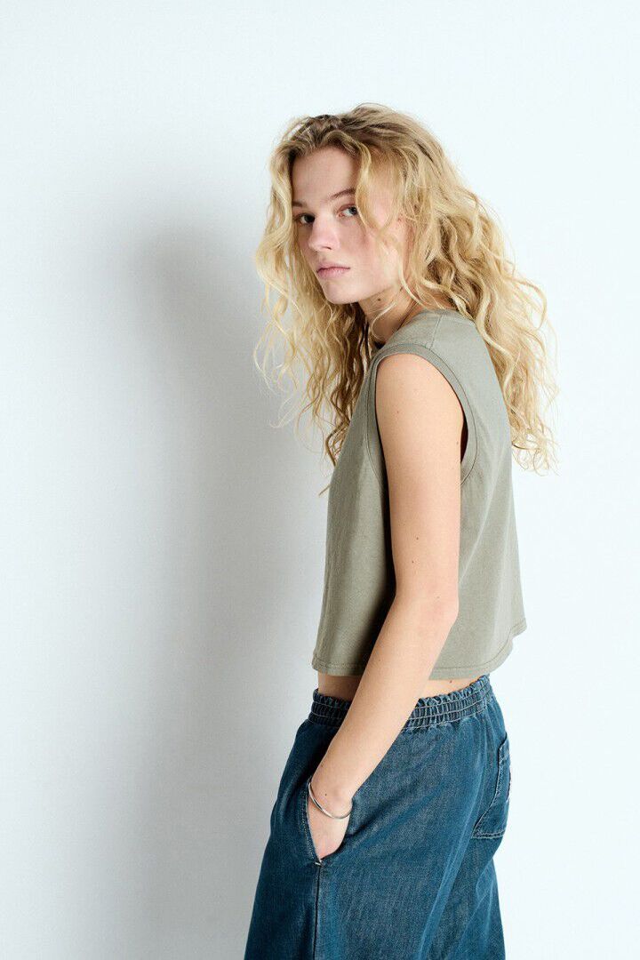 Ouky women's tank top VINTAGE GREEN GREY
