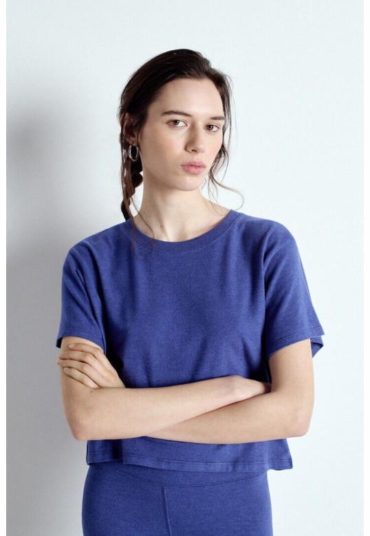 Ypawood women's t-shirt Mulberry Melange