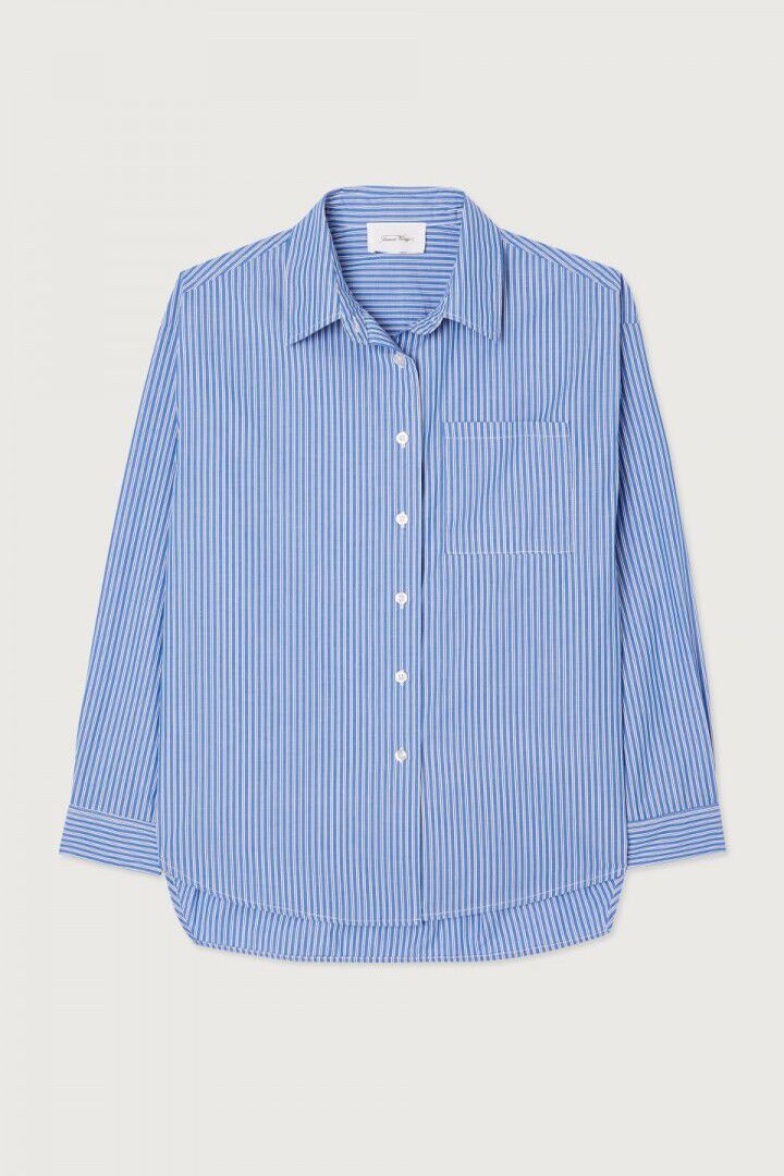 Zatybay women's shirt Aqua Stripes