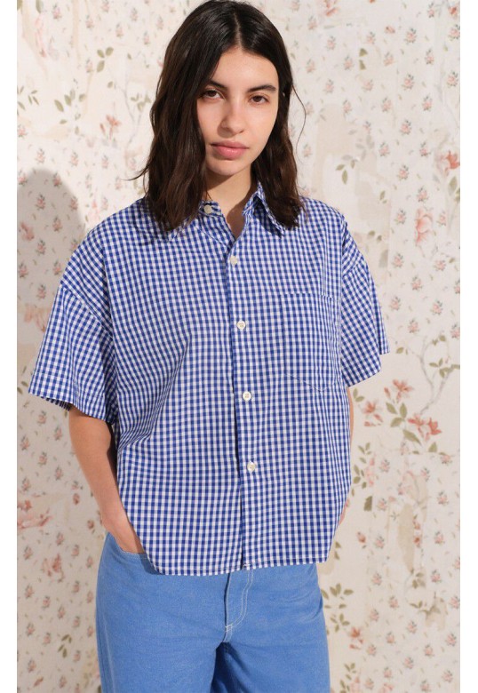 Women's shirt Ekirow BLUE GINGHAM