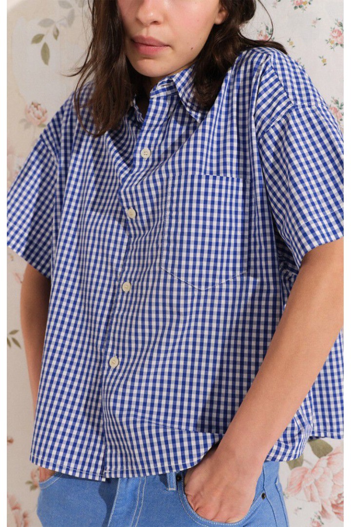 Women's shirt Ekirow BLUE GINGHAM