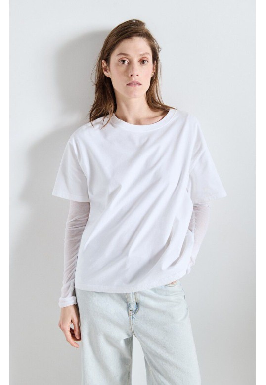 WOMEN'S T-SHIRT FIZVALLEY WHITE