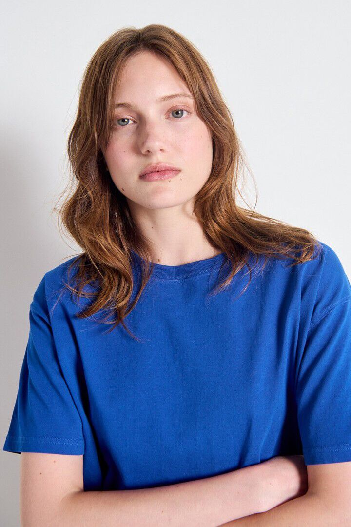 WOMEN'S T-SHIRT FIZVALLEY VINTAGE ROYAL BLUE