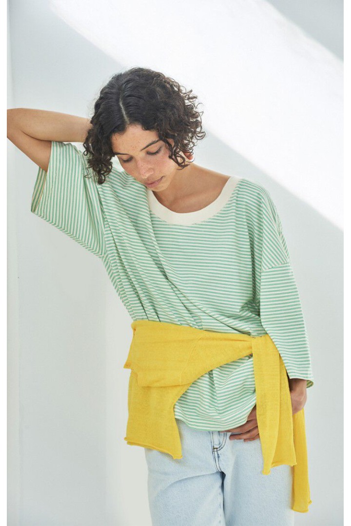 Women’s t-shirt Gixy ABSINTHE STRIPES