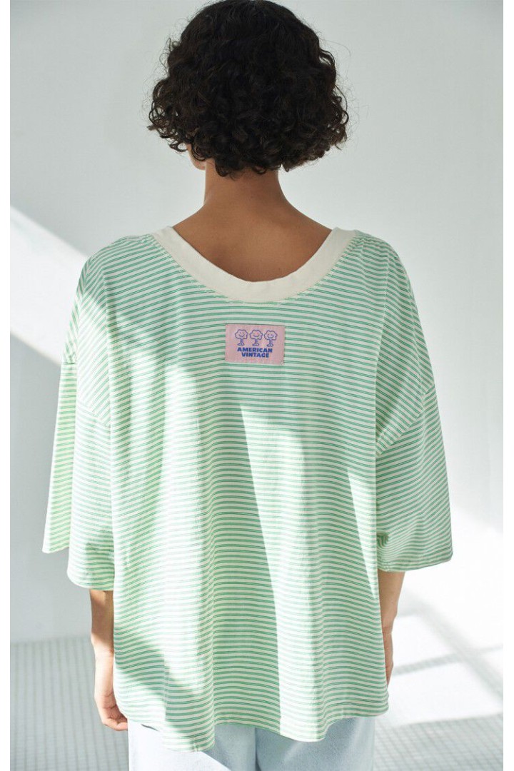 Women’s t-shirt Gixy ABSINTHE STRIPES