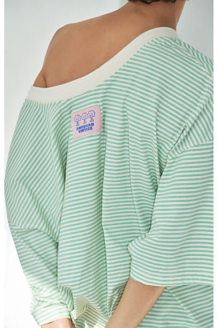 Women’s t-shirt Gixy ABSINTHE STRIPES