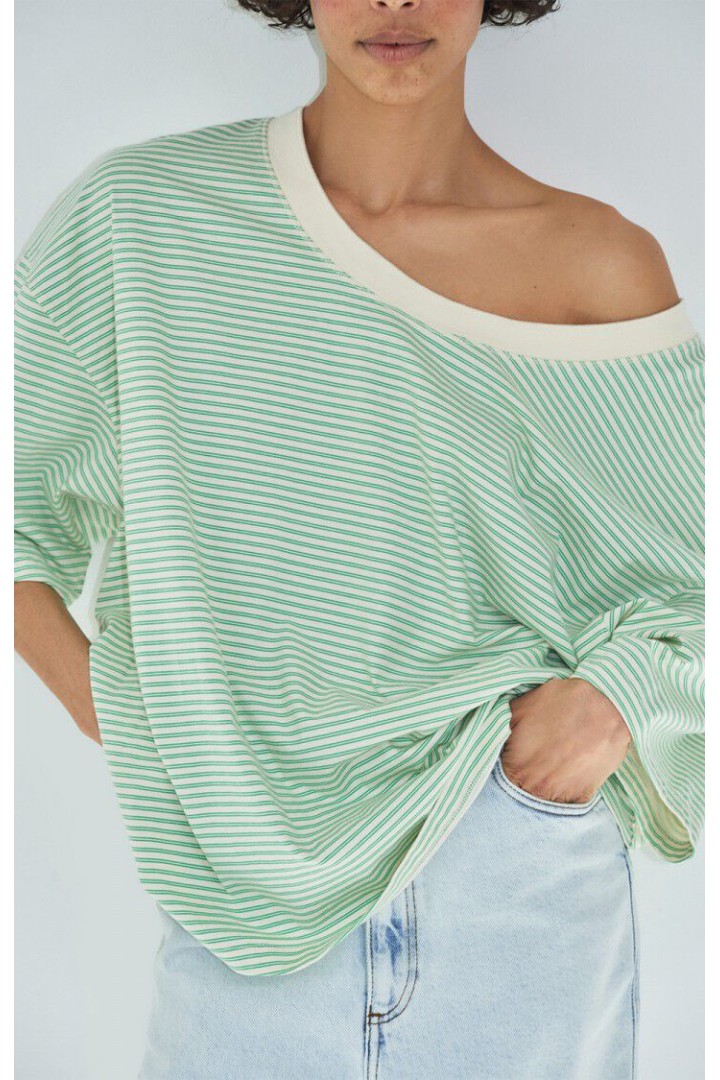Women’s t-shirt Gixy ABSINTHE STRIPES