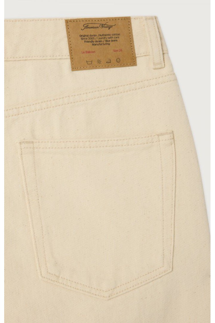 Women's balloon jeans Snopdog Ecru