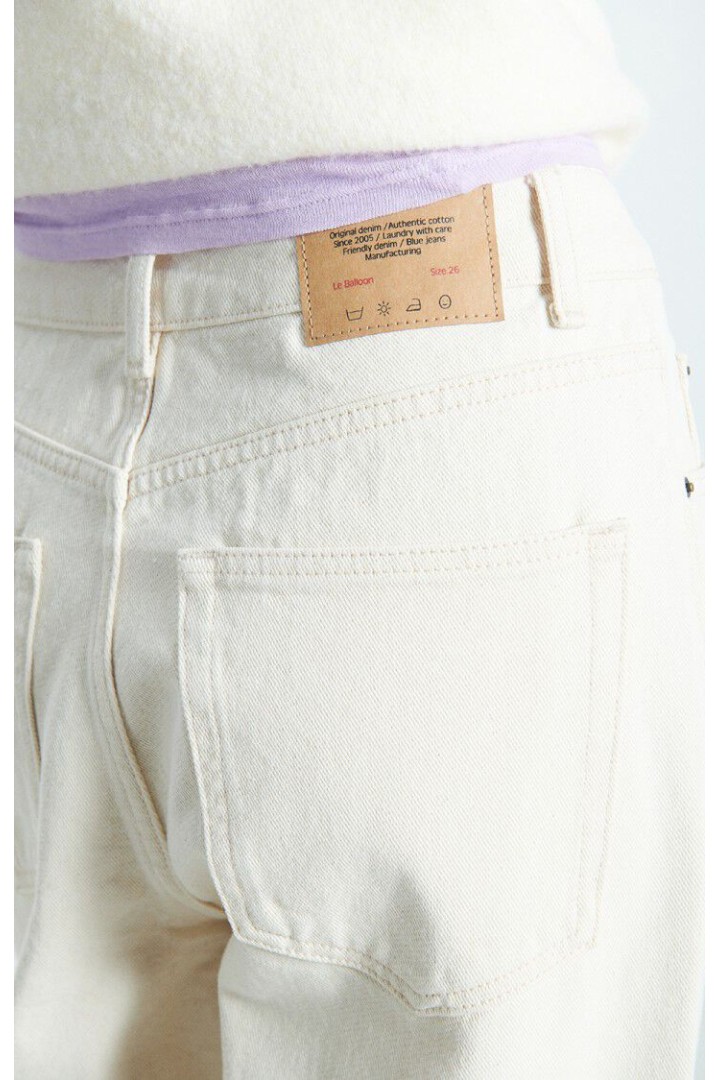 Women's balloon jeans Snopdog Ecru