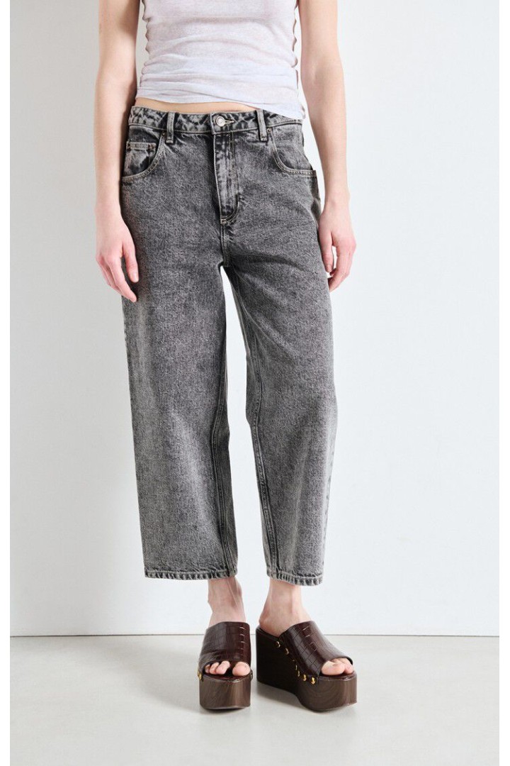 Women's cropped straight jeans Yopday Vintage Grey