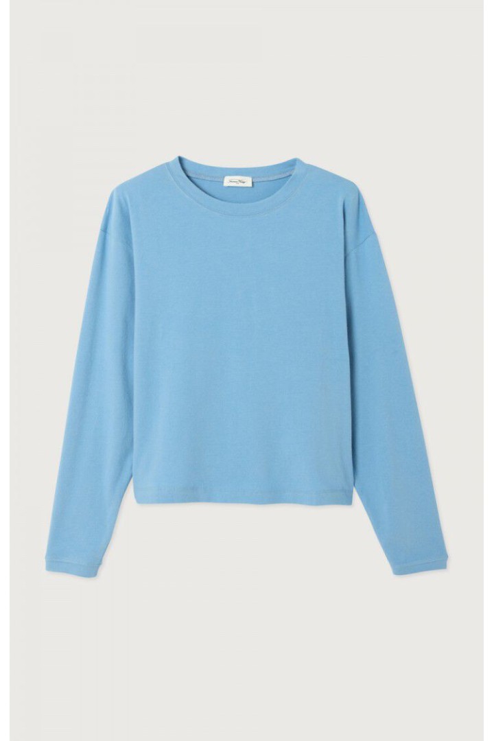 Ypawood women's t-shirt MELANGE BLUE