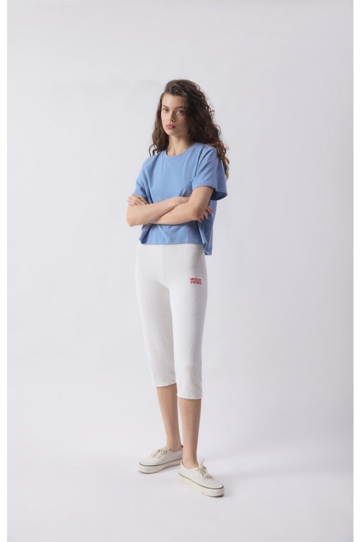 YPAWOOD WOMEN'S T-SHIRT BLUE MELANGE