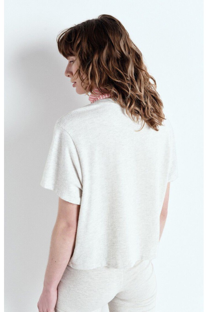 YPAWOOD WOMEN'S T-SHIRT HEATHER GREY