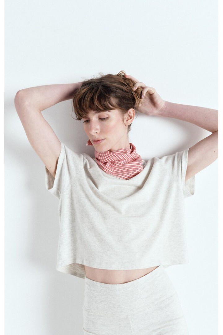 YPAWOOD WOMEN'S T-SHIRT HEATHER GREY