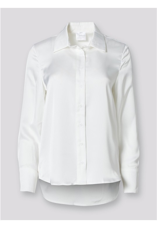 DEPT TRIXIE SATIN SHIRT WHITE