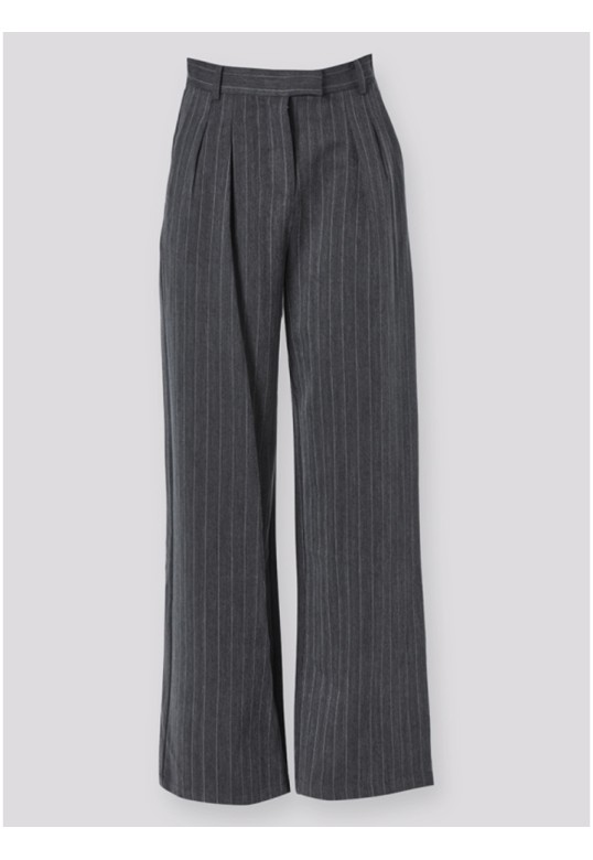 STRIPE PANTS GREY