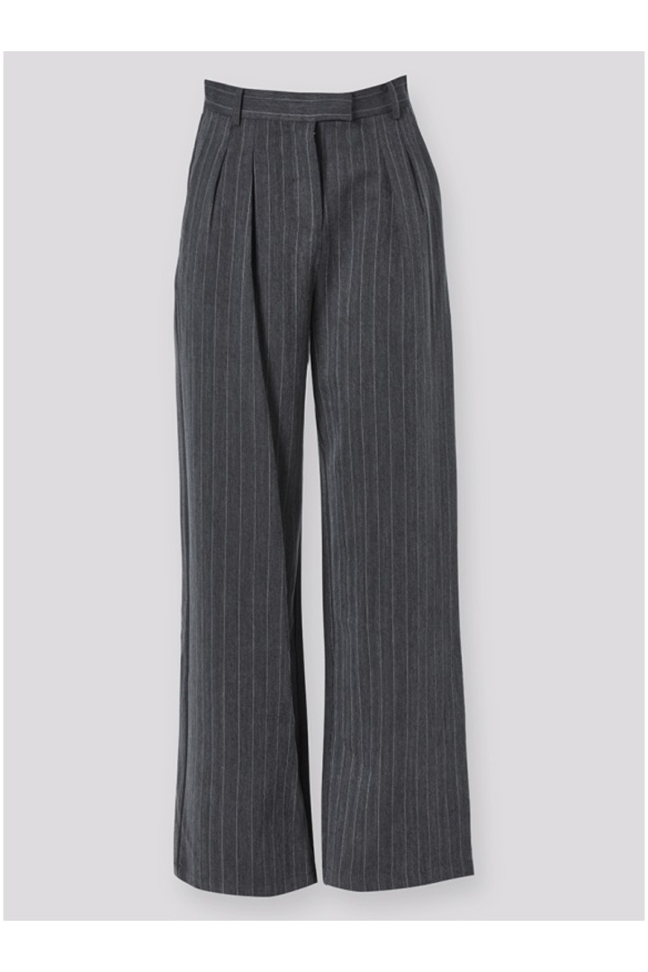 STRIPE PANTS GREY