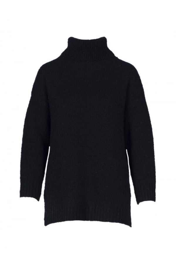 Sevilla Oversize Turtleneck Sweater Black