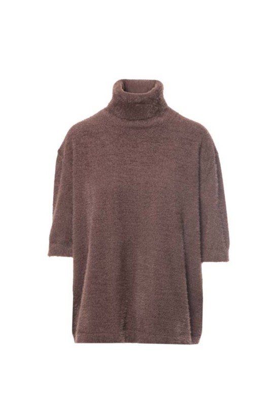 TURTLENECK WOLF KNITWEAR BROWN