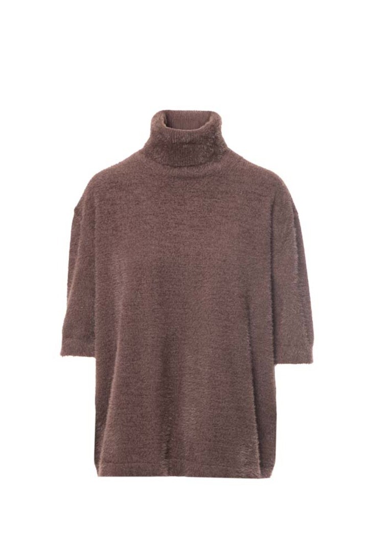 TURTLENECK WOLF KNITWEAR BROWN