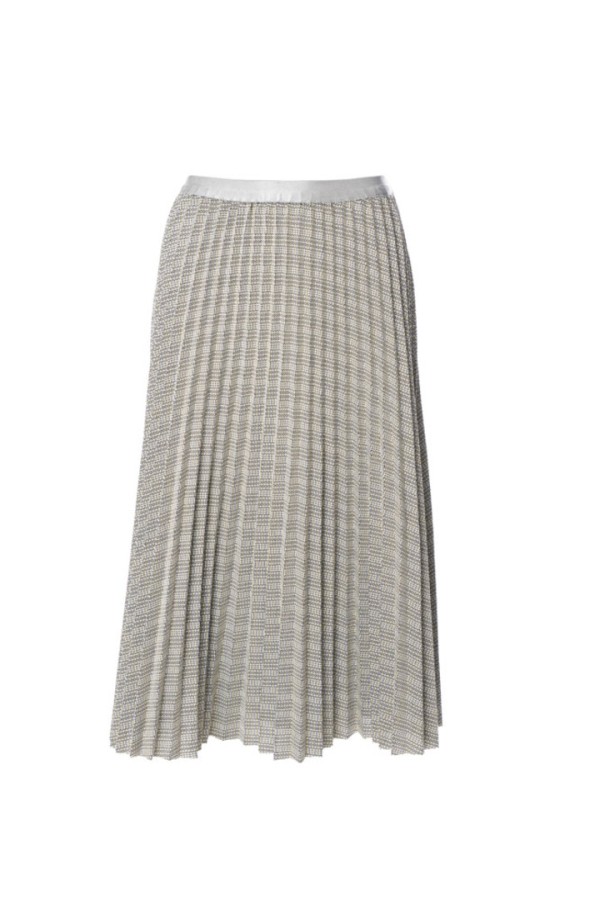 Long pleated skirt Grey