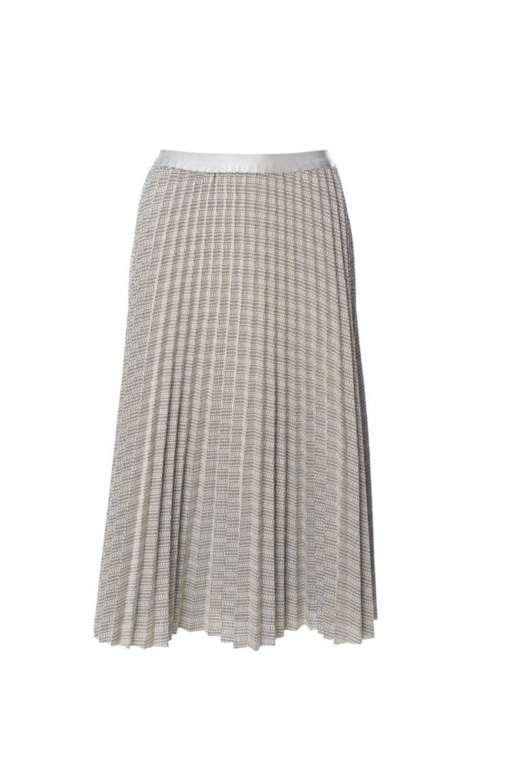 Long pleated skirt Grey