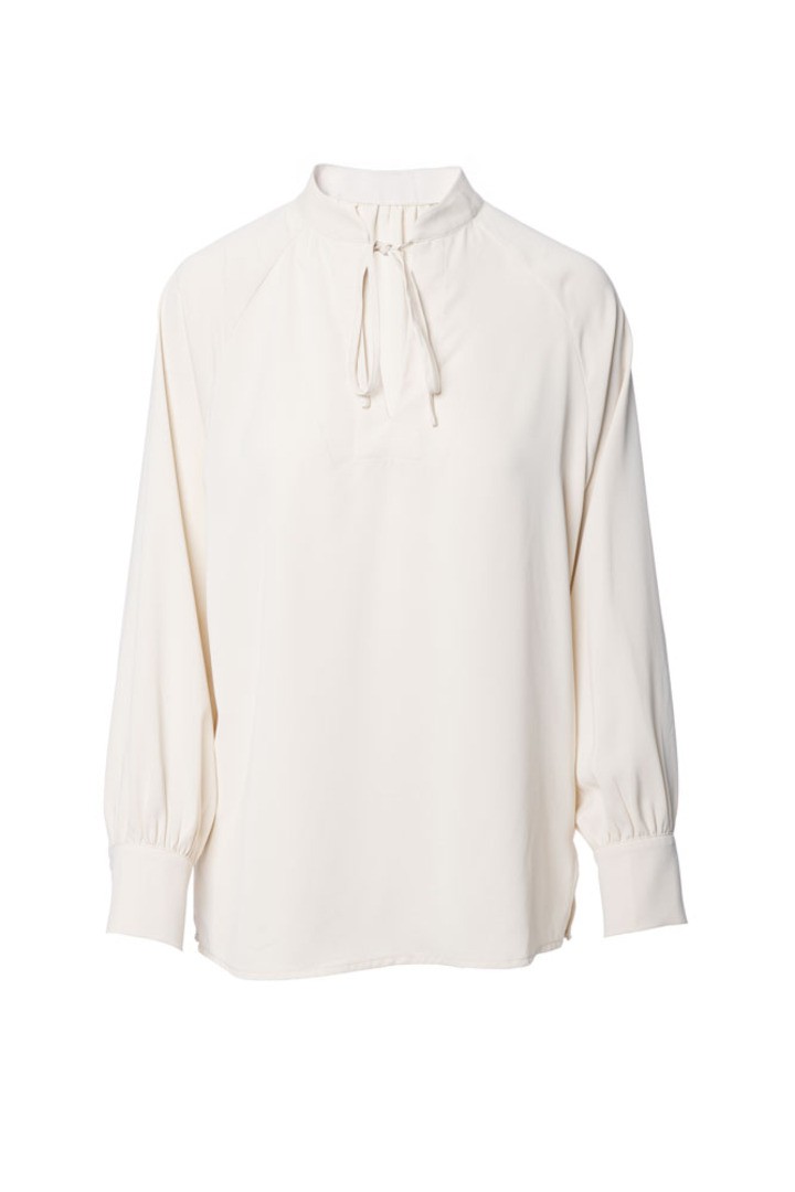Long sleeves blouse White