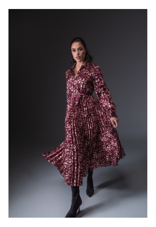 Long dress Bordeaux
