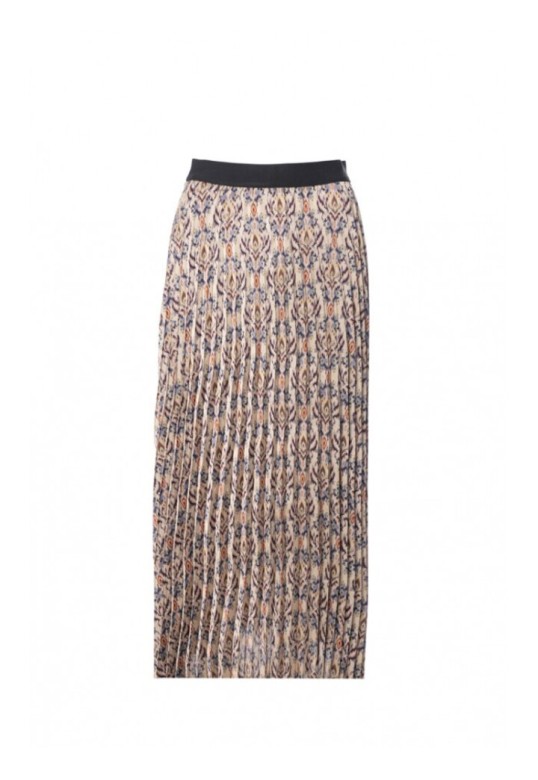 Long pleated skirt