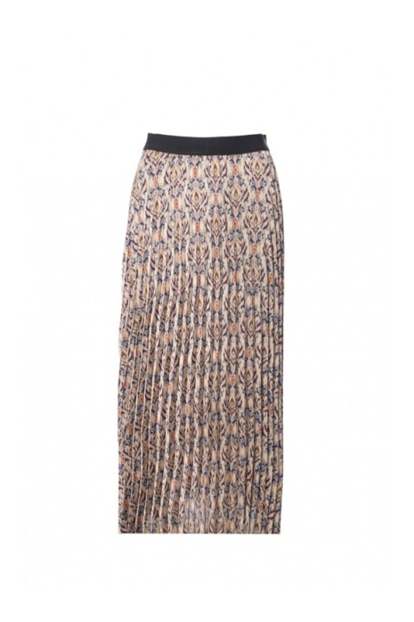 Long pleated skirt