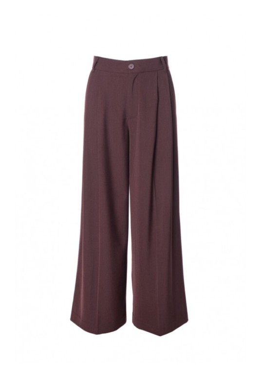 Wide leg trousers Burgundy