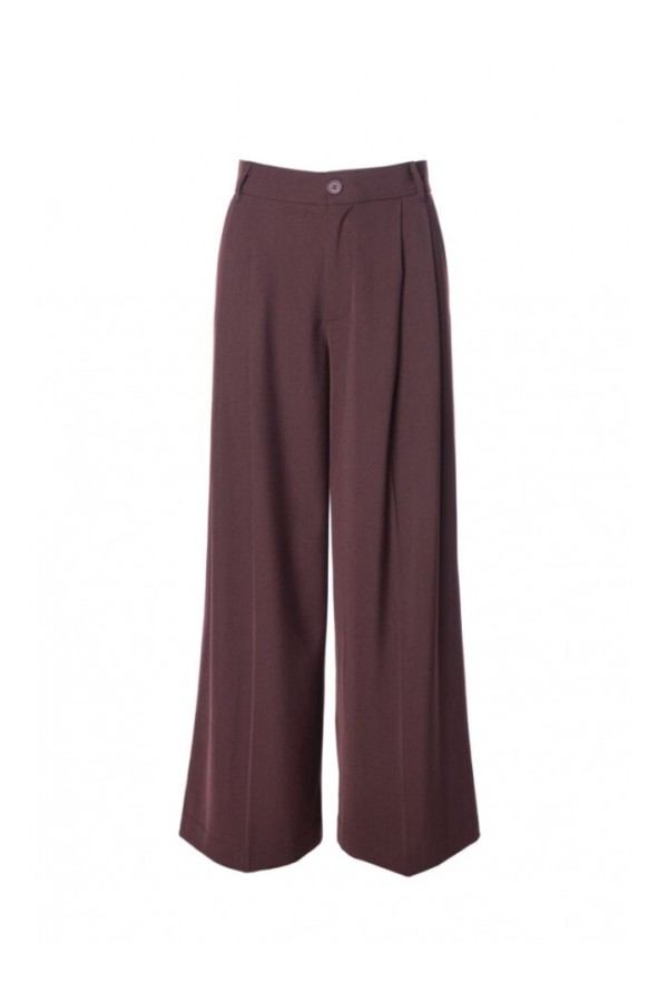 Wide leg trousers Burgundy