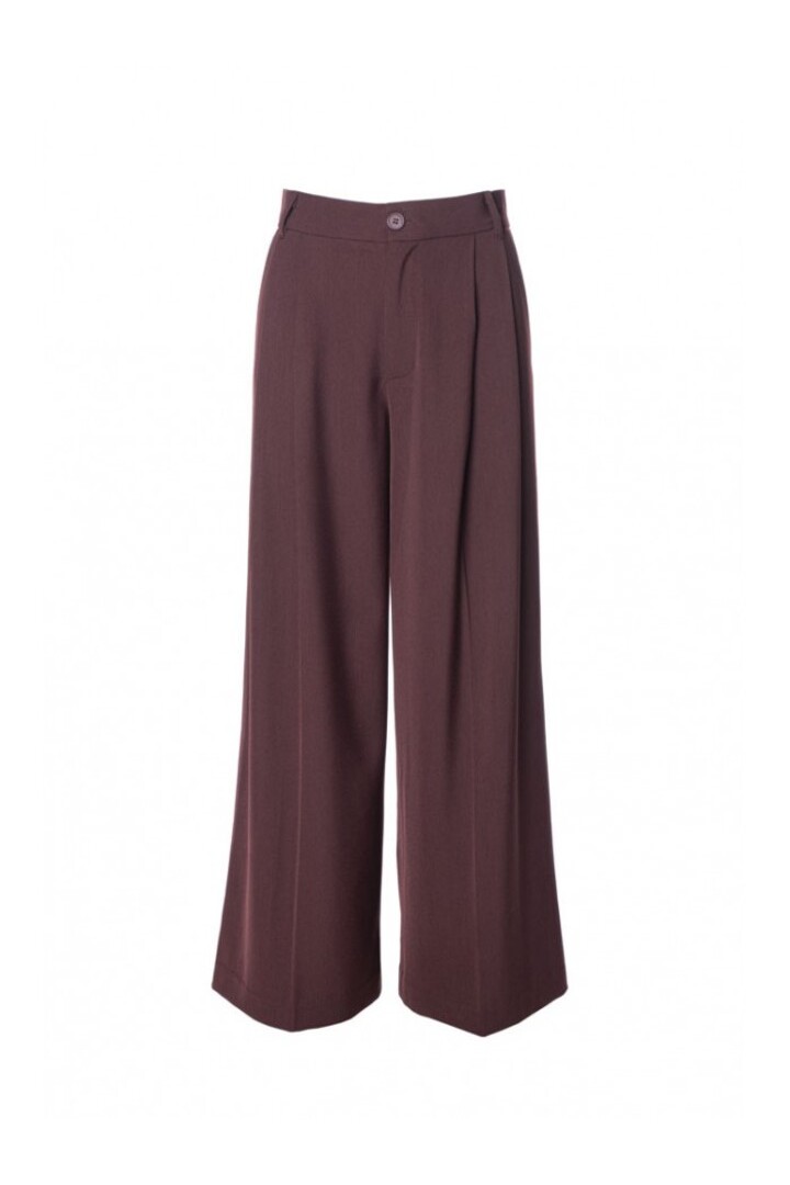 Wide leg trousers Burgundy