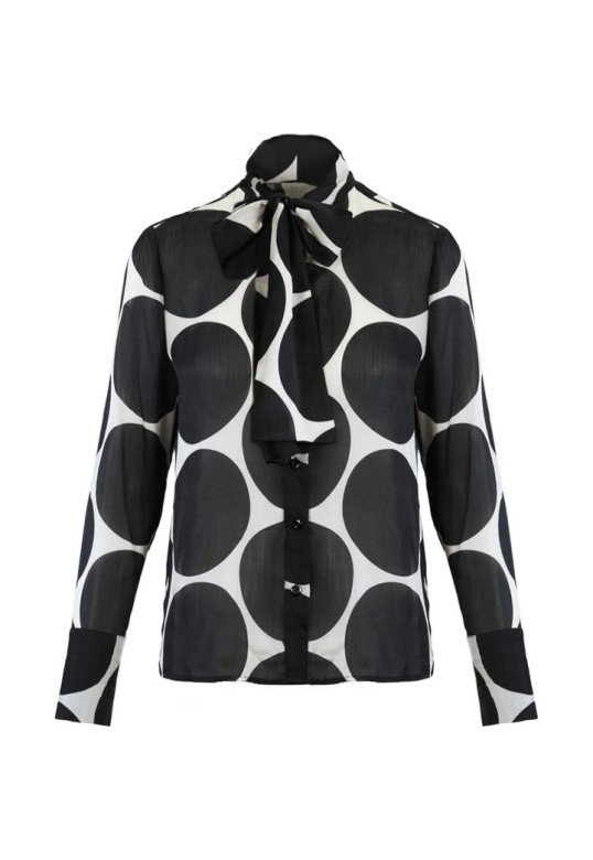Dots p shirt Black