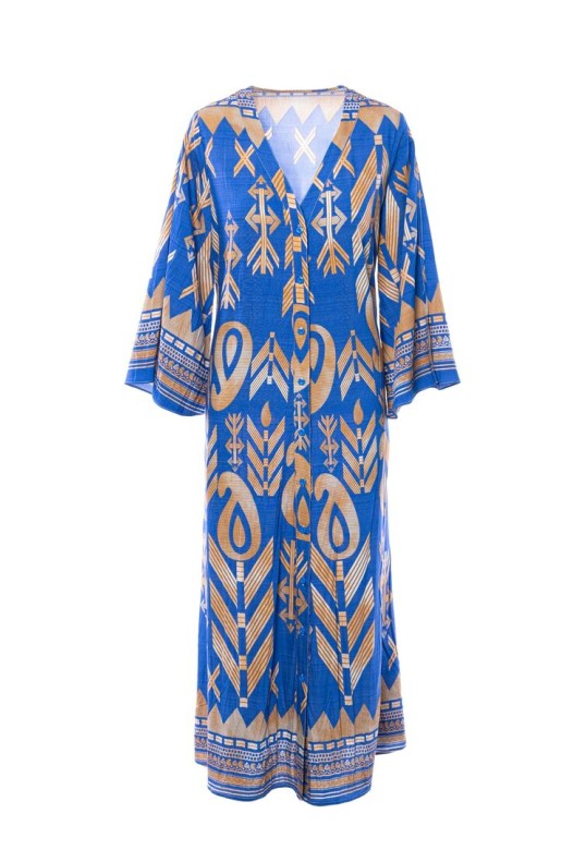SANTORINI LONGDRESS BLUETTE