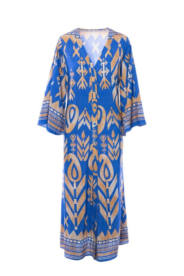 SANTORINI LONGDRESS BLUETTE