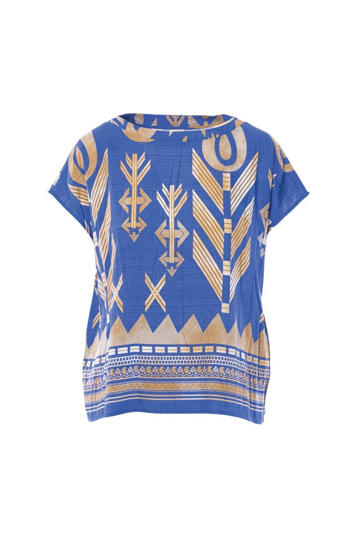 SANTORINI BLOUSE BLUETTE