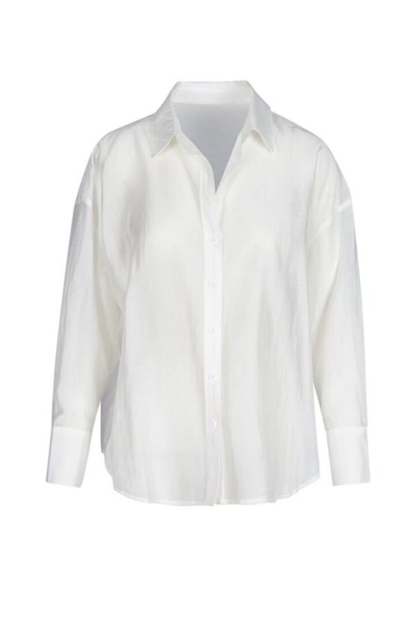 Shirt With Long Sleeves white