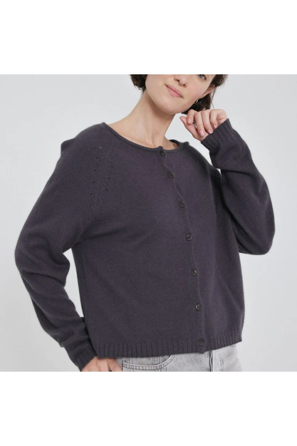 VIVIANE CARDIGAN DARK GREY