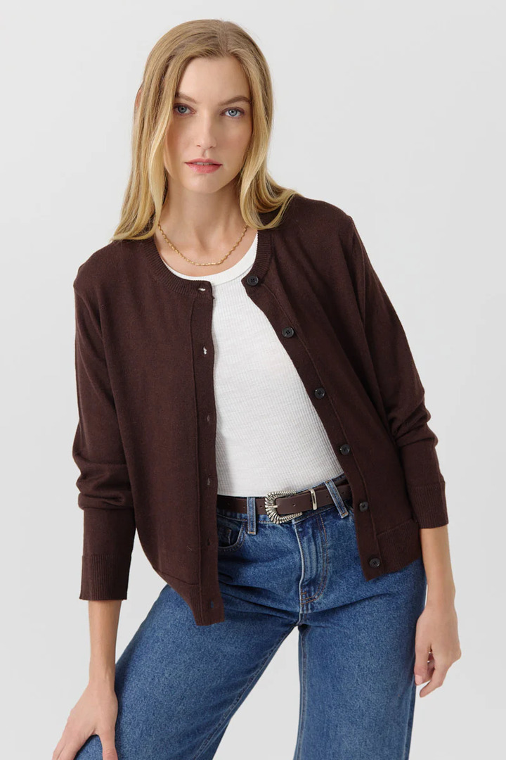 CARDIGAN CARMELA BROWN