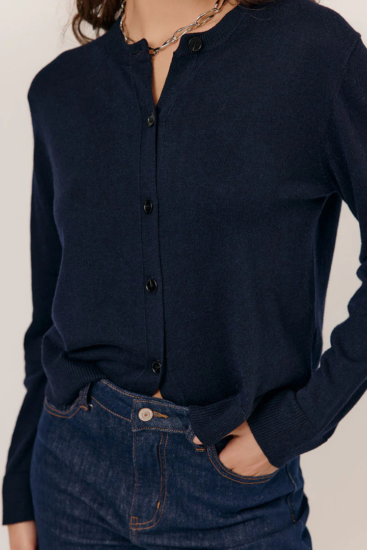 CARDIGAN CARMELA NAVY