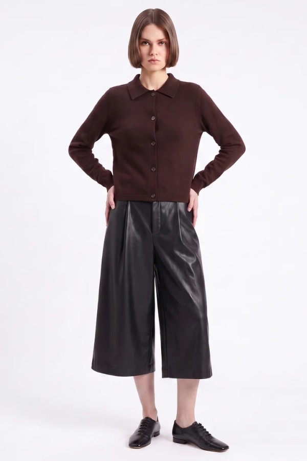 CARDIGAN GINGER BROWN