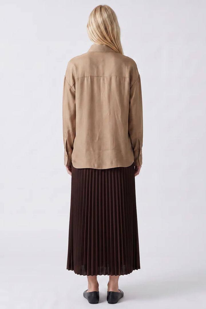 CLEANE SKIRT BROWN