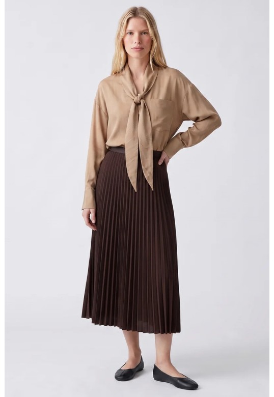 CLEANE SKIRT BROWN