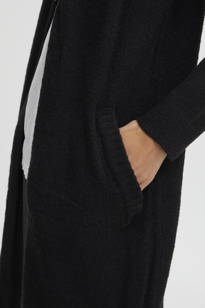 KNITTED CARDIGAN BLACK