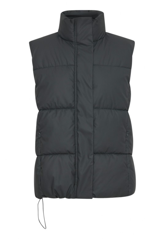 BYAZUA MID PUFF VEST DARK GREY