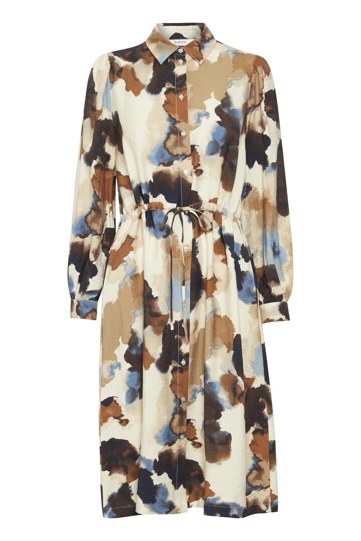 BYIHAMMA DRESS BIRCH WATERCOLOR MIX