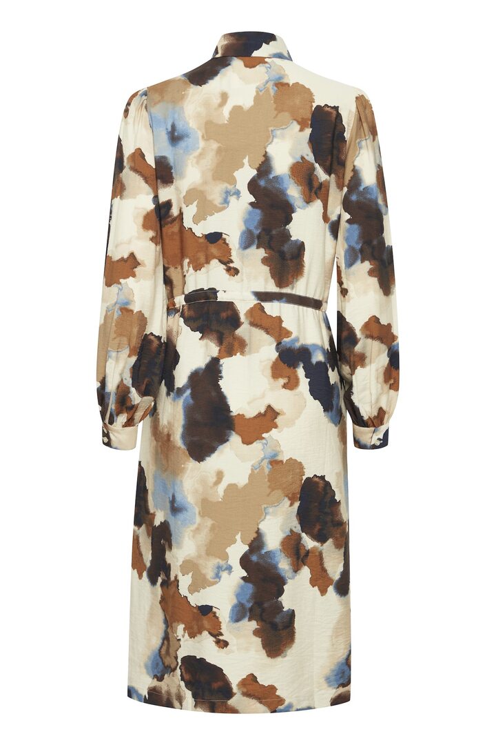 BYIHAMMA DRESS BIRCH WATERCOLOR MIX