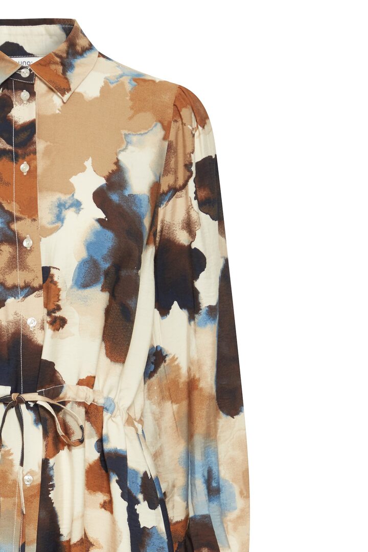 BYIHAMMA DRESS BIRCH WATERCOLOR MIX